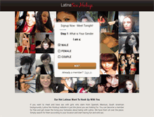 Tablet Screenshot of latinasexhookup.com